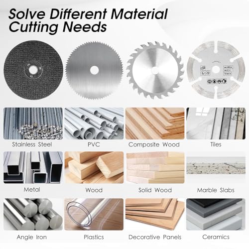 23 Stück 75mm Trennscheiben & Fächerscheiben Set, Bohrung Ø 10 mm, Winkelschleifer Zubehör für Mini Winkelschleifer, Schneiden, Polieren, Schleifen von Metall Holz Kunststoff