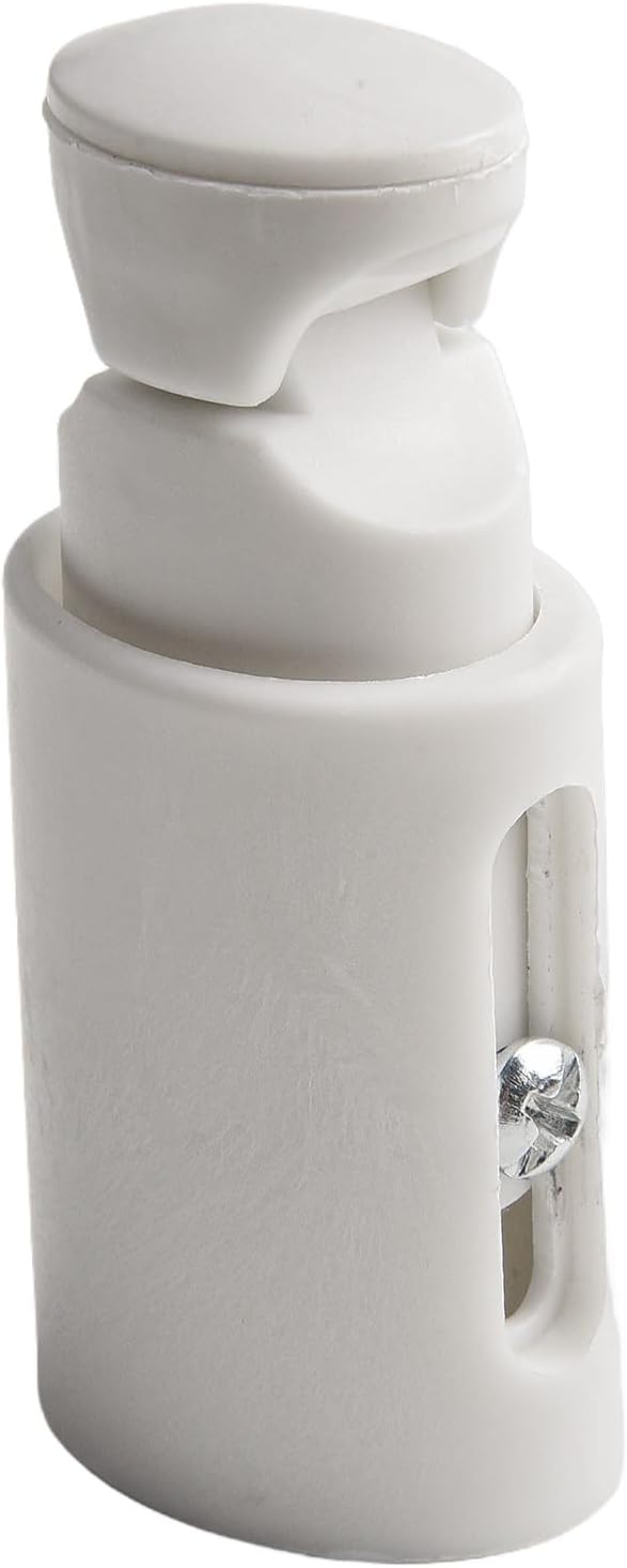 3-Pack Replacement Towel Rail Radiator Brackets, Adjustable 75mm-95mm Wall Mounting Clips for Straight & Curved Heated Rails, White Plastic Fixings with Screws