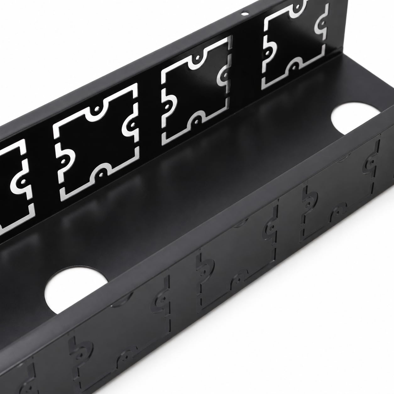 Organizzatore di Cavi in Metallo con Fissaggio Vite per Scrivania Domestica Supporto Fili Sotto Tavolo Rastrelliera per Computer Ufficio, 750mm lungo