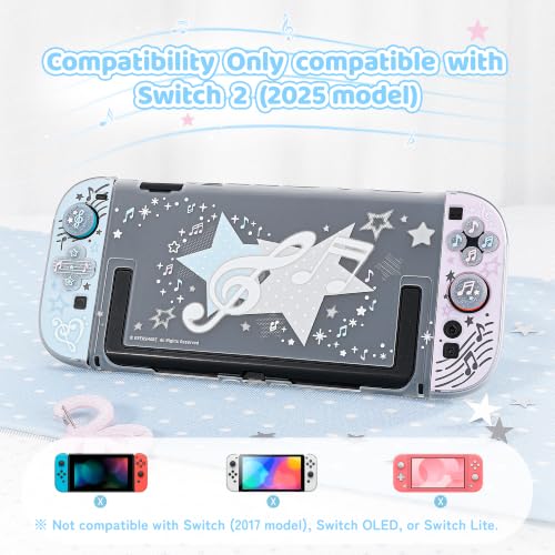 Image of GeekShare Protective Shell Compatible with Switch 2 (Music Notes)