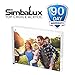 SimbaLux Magnetic Acrylic Picture Photo Frame 8x10 inches 24mm Thick with UV Protection (1 Pack) Clear Glass Like, Double Sided Frameless Desktop Floating Display, Free Standing, 20% Thicker than Most