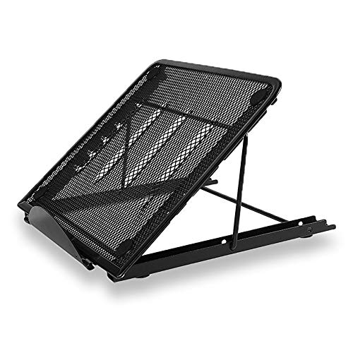 Laptop Computer Tablet Computer Stand, Foldable Portable Universal Light Gear Adjustable Computer Stand?Black?