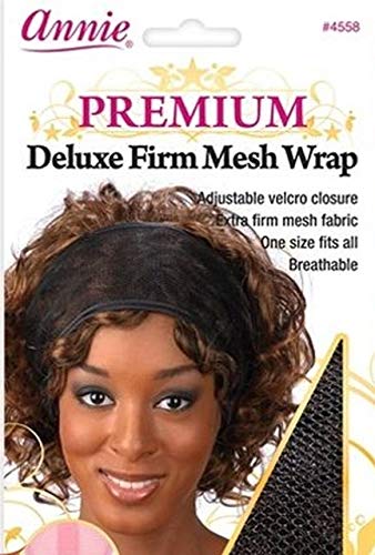 Annie Premium Deluxe Firm Mesh Wrap Black Universal Size #4558