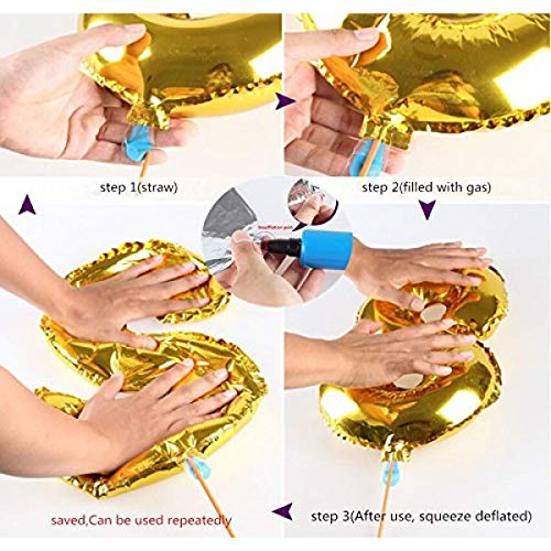Image of Party Propz Golden Bride To Be Decoration Kit -2Pcs Bride to be ring foil balloon With Led Light Bachelorette Decorations Items For Bridal Shower Decorations Items /Bachelorette