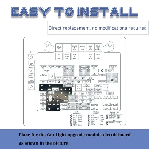 Módulo de luz 6 alta compatible con Chevy Silverado 2003-2007 miniatura 4