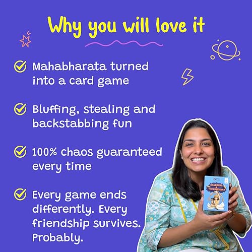 Image of Kauravas & The Pandavas, Strategy & Travel Game, Fun for Family & Friends Game Nights, for Teens & Adults, 3-5 Players