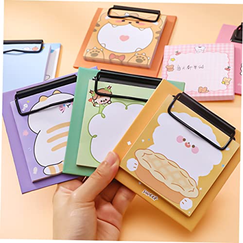 NUOBESTY 3 Pçs Cadernos De Página Pequena Blocos De Notas Mini Notas Adesivas Para Casa Fichário Alm