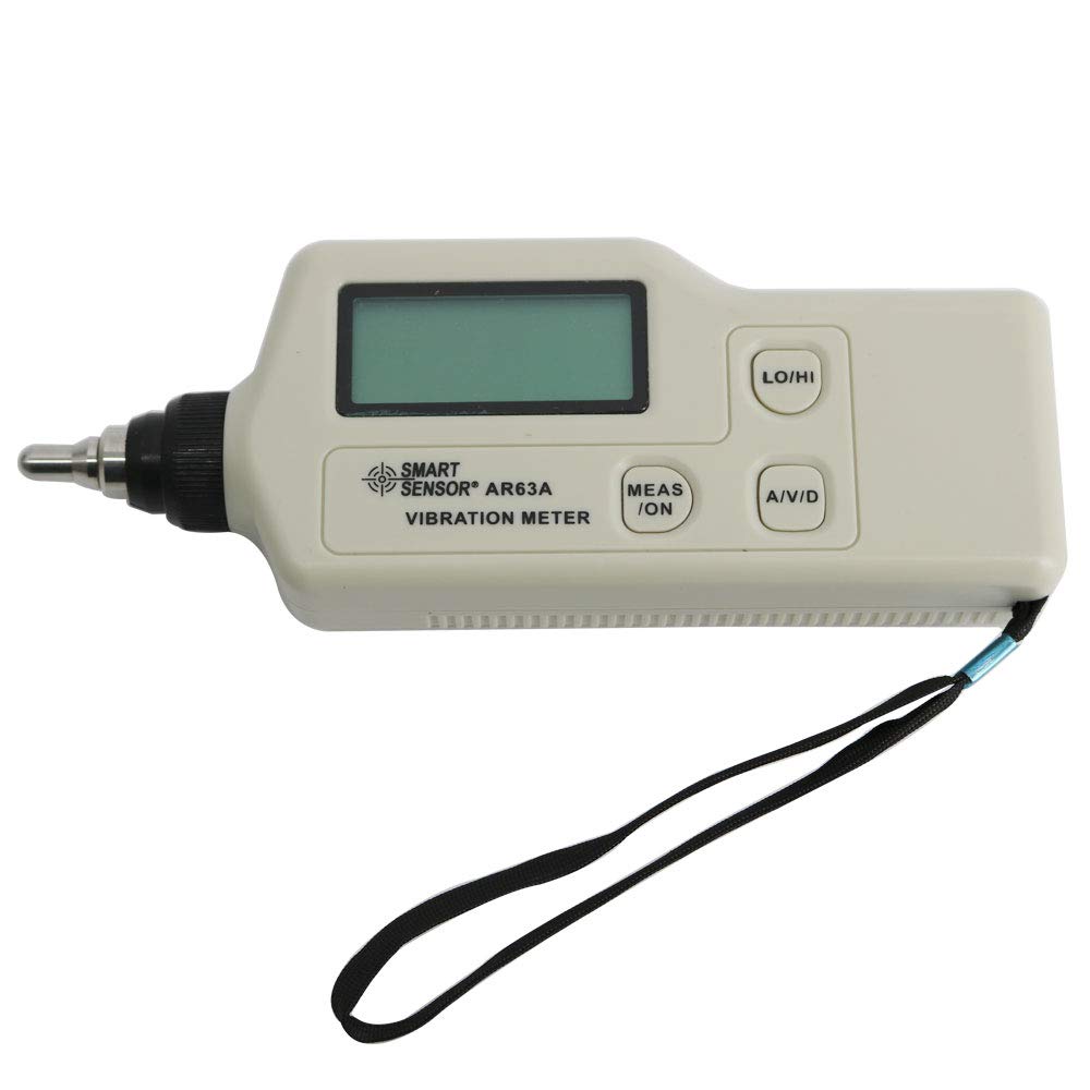 Graigar AR63A Digital Handheld Vibration Meter Tester Meter Gauge Vibrometer Analyzer Acceleration Range 0.1 to 199.9m/s2