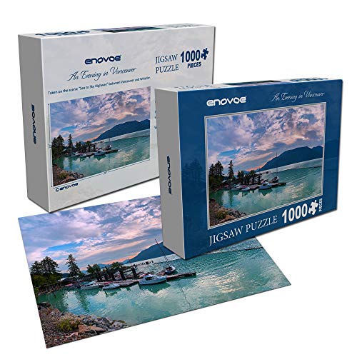 Enovoe Jigsaw Puzzles 1000 Pieces for Adults - an Evening in Vancouver - Large, 29\" x 20\", 1000 Piece Puzzle - Thumbnail 6