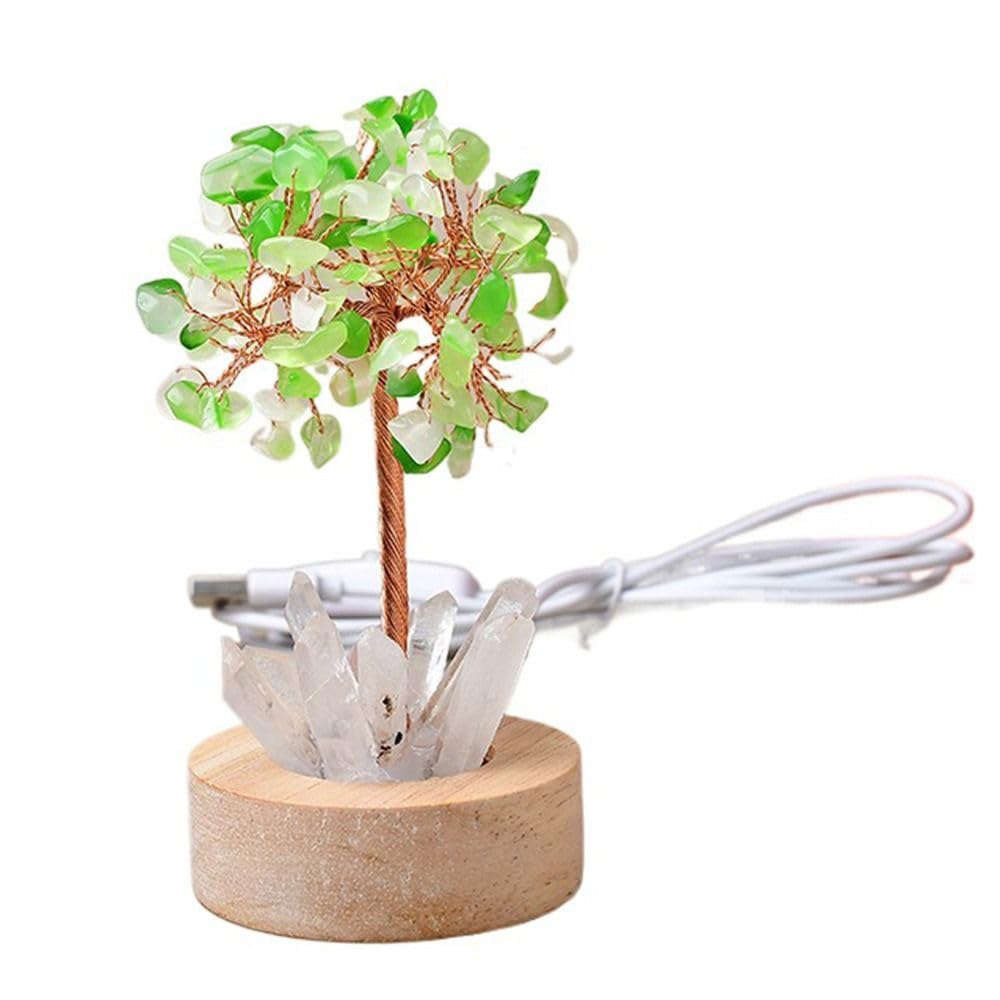 zaoalife Crystal Tree Lamp, Crystal Night Light, Bedroom Decorative Small Night Light Bedside Night Lamp Living Room Decor