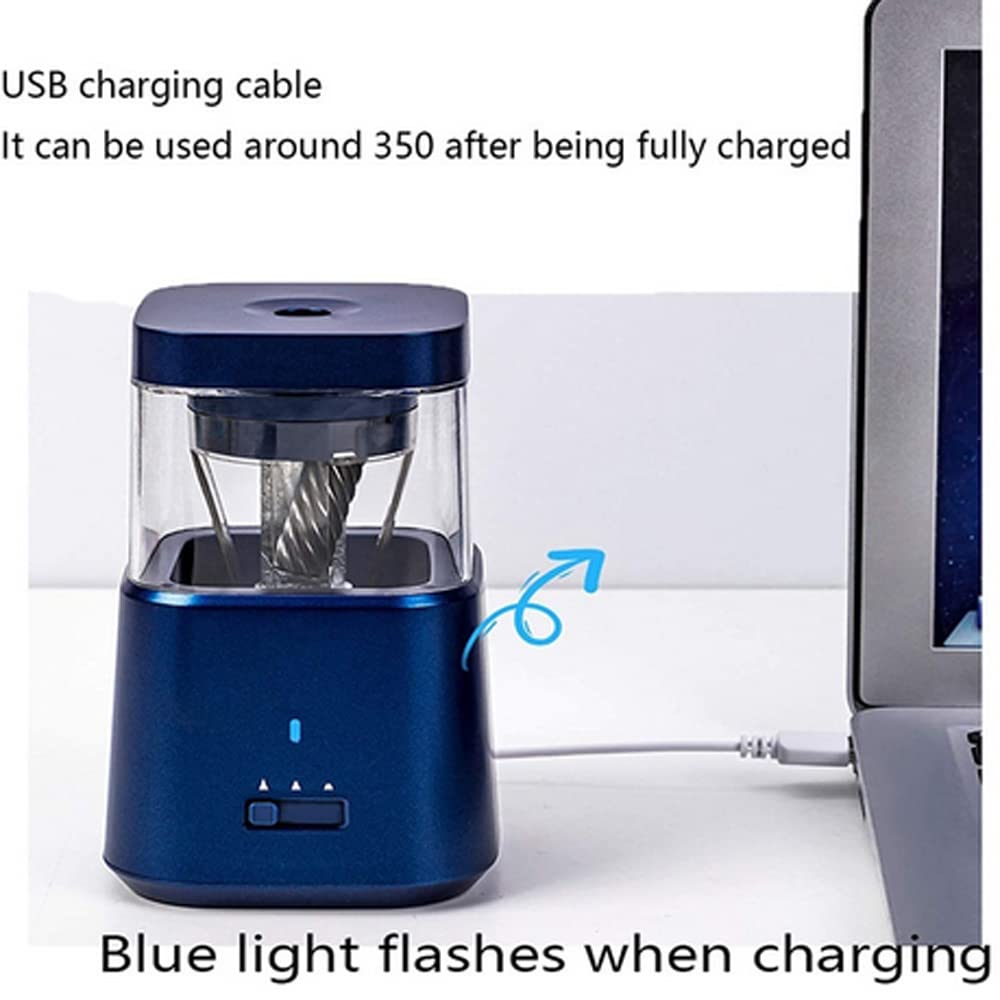 Taille-Crayon électrique 丨 Moteur de Charge USB réglable à Trois Vitesses 丨 Protection Contre la surchauffe 丨 Fournitures de Bureau pour étudiants