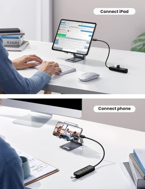 UGREEN USB C Hub, Type C to USB 3.0 4 Ports Adapter Compatible with MacBook Pro/Air 2020/2019, iPad Pro, Dell, Chromebook and More