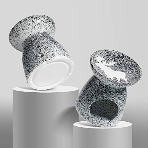 Comsaf Essential Oil Burner Wax Melt Burner With Candle Spoon, Aromatherapy Aroma Burner Ceramic Oil Diffuser Candle Tealight Oil Warmer Yoga Spa Home Bedroom Decor Christmas Housewarming Gift #TOP6