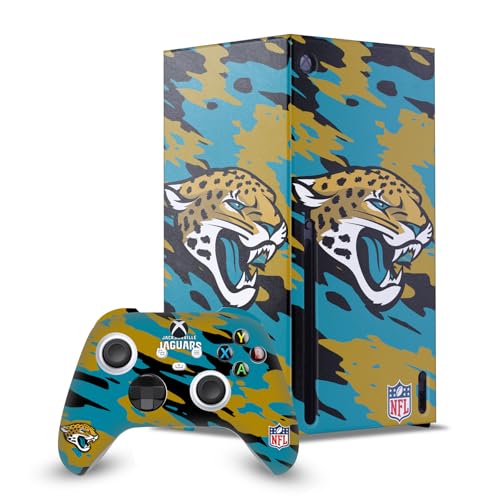 Skin Xbox Series X NFL Jacksonville Jaguars Protéger Console contre Rayures Traces Doigts