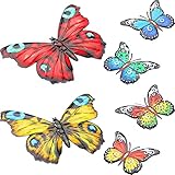 Forma 3D: la decoración de pared de mariposa de metal grande puede presentar un efecto 3D que la hace parecer más realista; El elegante diseño de metal esculpido puede decorar bellamente paredes interiores y exteriores, atractivo y llamativo