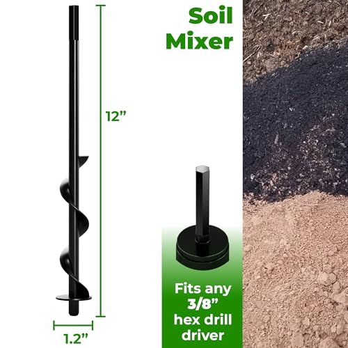 Gardengear 2D1M Auger Drill Bit For Planting 2 Pack thumb #2