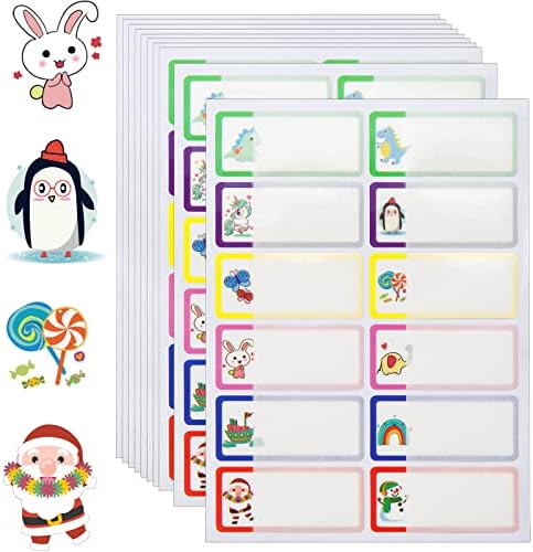 120 PCS Waterproof Daycare Labels Personalized Name Labels for Kids School Supplies, Self Laminating, Dishwasher Safe, Name Stickers Name Tags for ...
