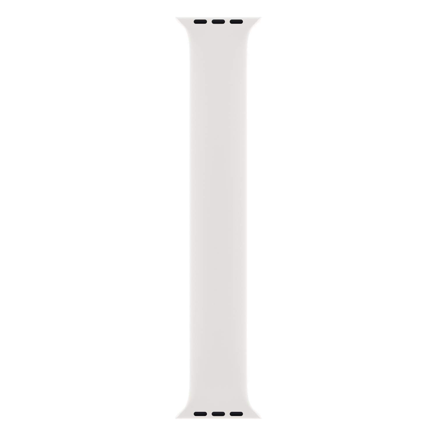 Microsonic Apple Watch Series 3 42mm için Kordon, (Medium Size, 155mm) New Solo Loop Beyaz [Watch Series 3 42mm ile Uyumlu Kordon - Beyaz]
