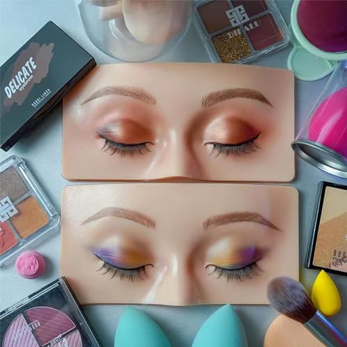 Miss Hot Makeup Practice Face Board, Silicone Makeup Face - Practice Skin Board,for Makeup PEye Makeup Practice for Beginner Makeup Artist The Perfect Makeup - Image 3