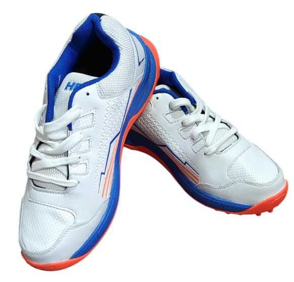 AASHRAY Cricket Shoes for Men & Boys Sports Shoes for Man Lightweight Cricket Sports Shoes for Men Rubber Spiekes Ergonomic Fit Sports Mens Shoes Cricket Match Men Shoes for Practise Training-image-13