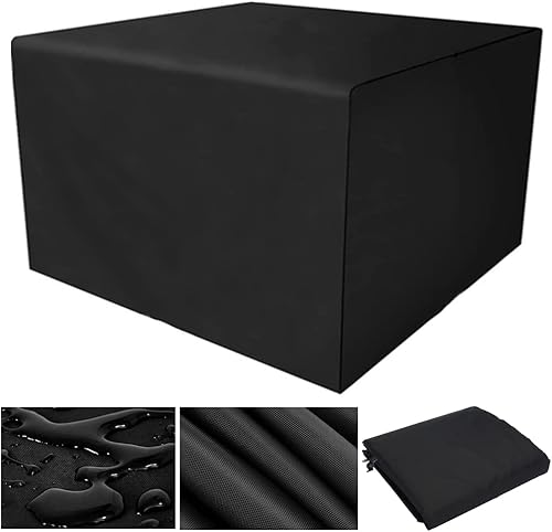 Miniatura 18 de Fundas para muebles de patio, funda impermeable para sofá al aire libre, 28 x 28 x 28 pulgadas, resistente para lluvia, polvo y nieve, rectangular