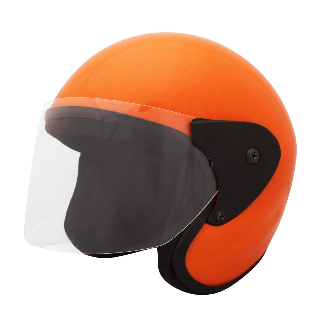 Sage Square Deltz Two Wheeler (ISI Marked) Helmet for Men, Women (Medium - M, Orange Glossy)-image-41