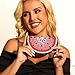 Usuisy Watermelon Slice Crystal Clutch Bag Women Fruits Evening Handbags Bridal Party Rhinestone Purse Wedding Bag,Mini,Watermelon