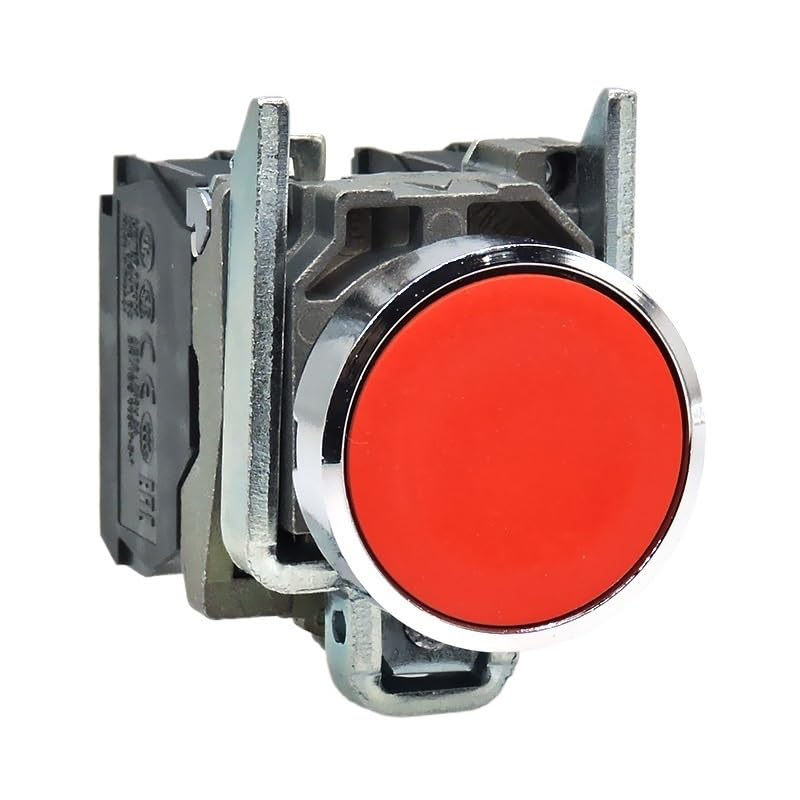 Interrupteur à bouton XB4-BA31 métallique pour commande industrielle fiable