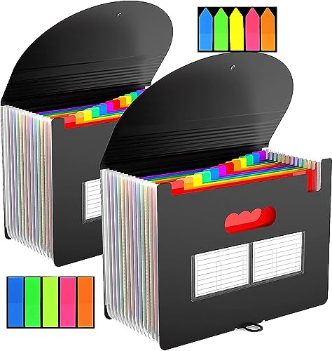 Design interno colorato: contiene etichette adesive dai colori vivaci. L'etichetta è chiara e facile da leggere e non è oscurata dai file, facile da cercare e individuare. È un valido aiuto per organizzare e classificare i file.