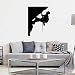 Zdklfm69 Autocollants muraux Stickers Muraux Grimpeurs Escalade Vinyle décalcomanie Salon décoration Chambre décoration Murale Fronde Sport Fan Art Mural 103x77cm