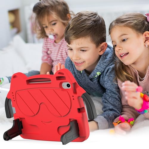 Coque iPad 11e génération 2025 antichoc en mousse EVA légère couleur rouge - 5