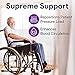 Elevating Wheelchair Leg Rest - Elevated Foot Rest with Wheelchair Calf Support - Leg Pressure Distribution - Supreme Comfort Up to 180 Degrees