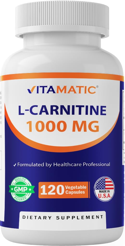 L-Carnitine Fumarate 1000 mg - 120 Vegetable Capsules (1 Bottle)