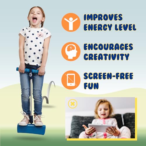 Image of New Bounce Pogo Stick for Toddlers, Foam Jumper, Ages 3+ | Foam Jumper, Age 3,4,5,6,7,8, Outdoor Jumping Toys, Birthday Gift for Toddler Girls and Boys