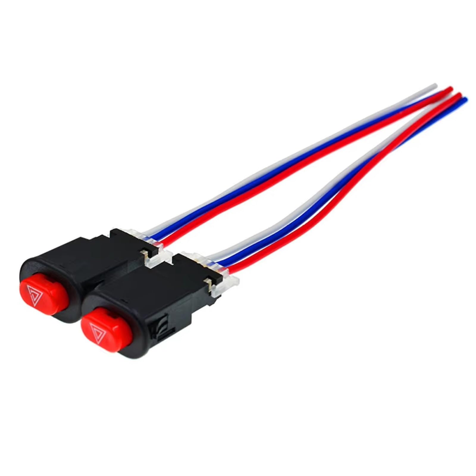 Moto bouton démarrage du moteur Lot De 2 Interrupteurs Doubles Pour Feux De Détresse Et Clignotants Pour Moto