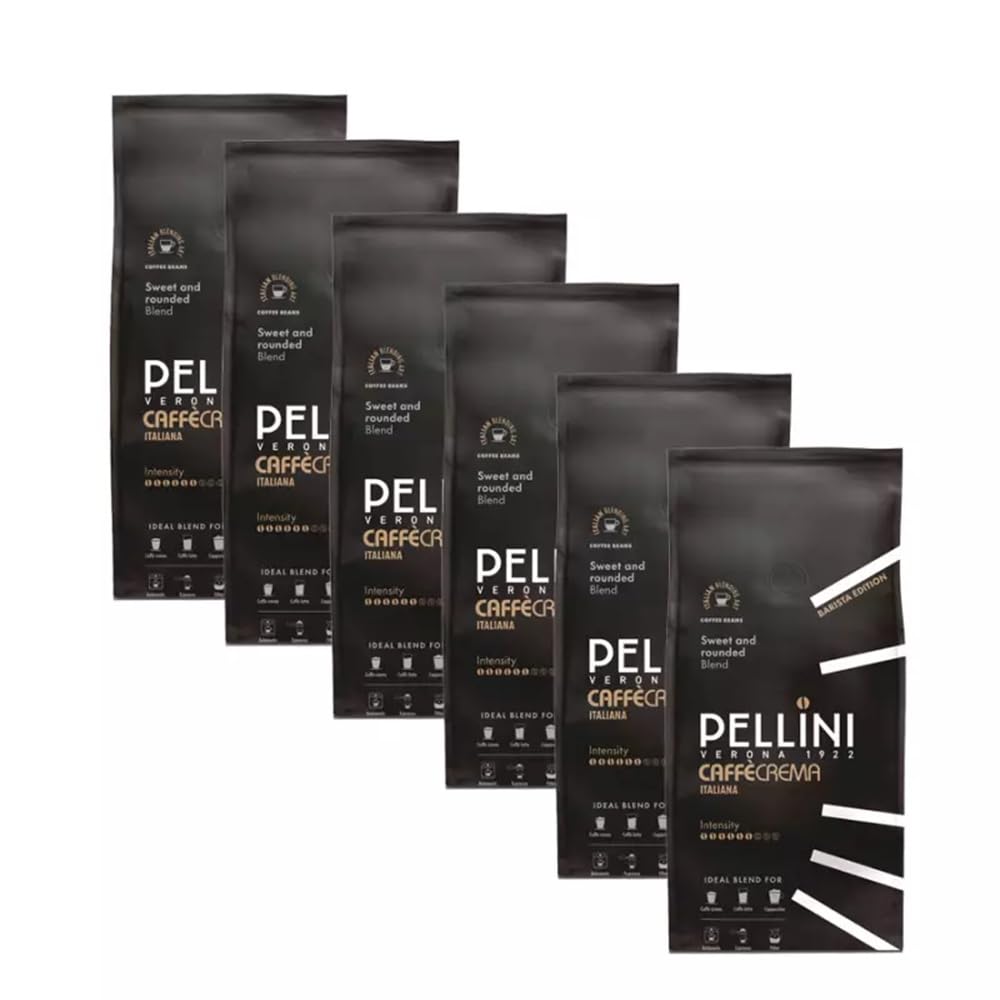 Pellini Caffè Crema Italiana in grani 1 kg x 6
