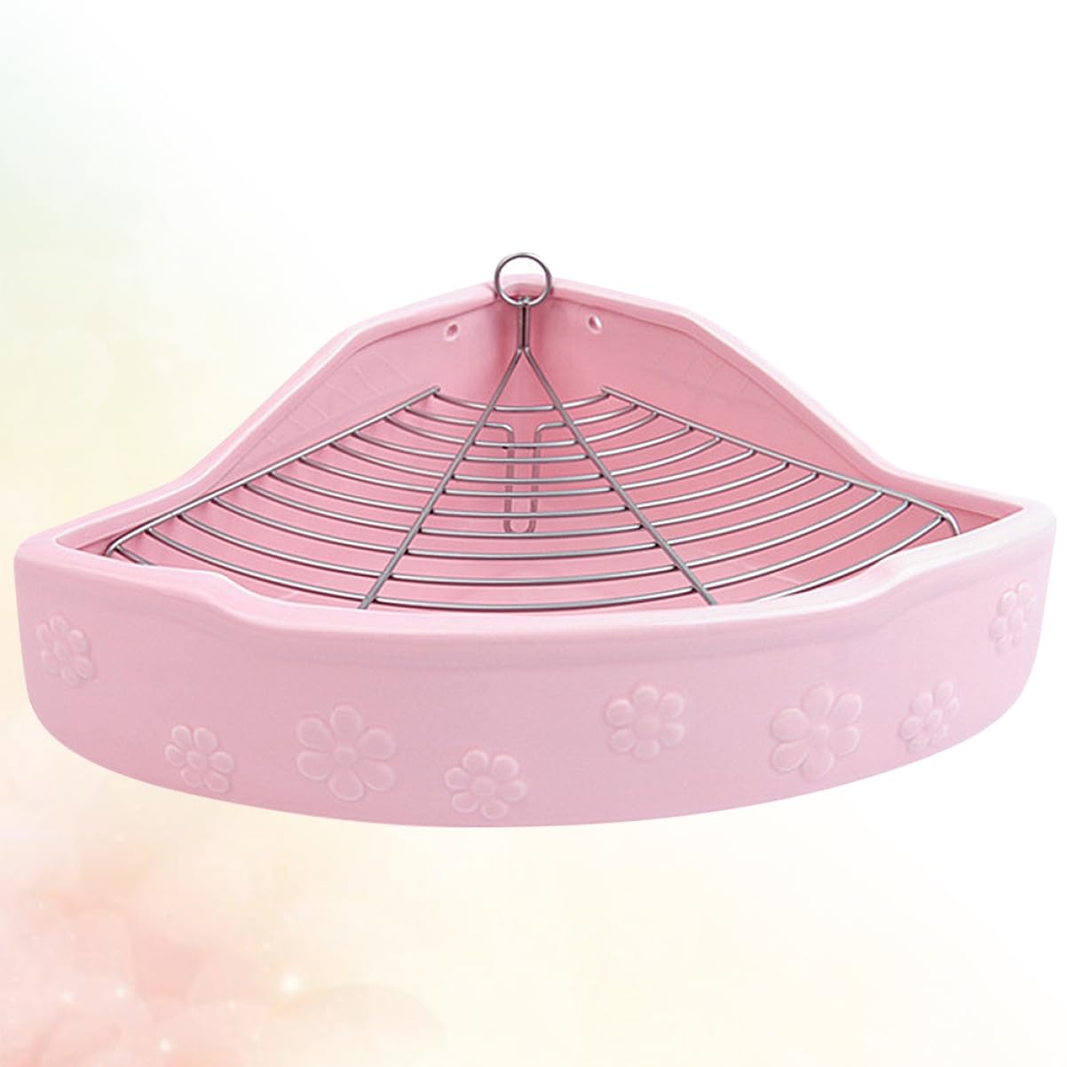 Yardwe Keramik Haustier-Toilette Für Kaninchen Und Meerschweinchen 7.87X6.50X2.95 Zoll Anti-Biss Und Anti-Überkippen Kleintier Reinigungstoilette Leicht Zu Reinigen
