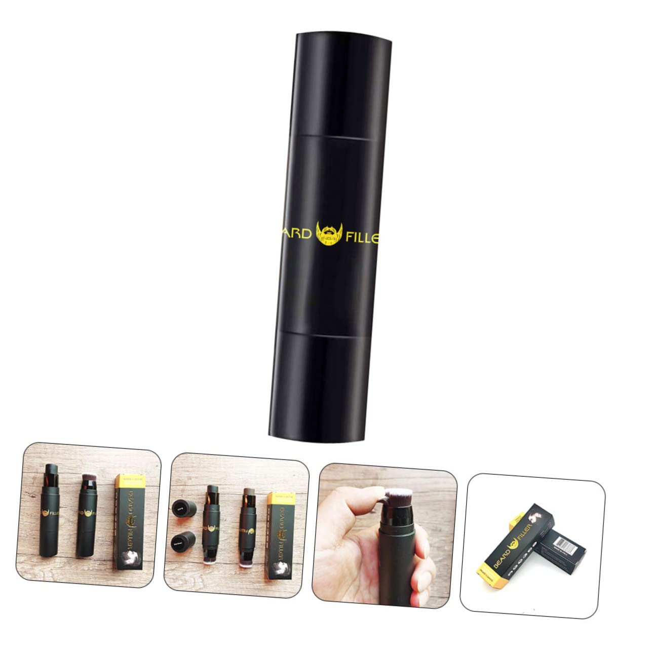FRCOLOR 2 Pezzi Di Penna Riempitiva Per Barba Per Uomo Modellante Per Barba Riempitivo Per Barba 2 in 1 Facile Da Usare Materiale Robusto Adatto Ai Viaggi