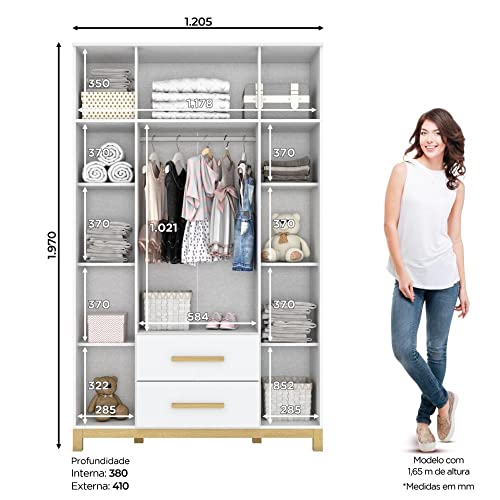 Quarto de Bebê Completo com Berço 3 em 1 Guarda Roupa Cômoda Esconde Esconde Espresso Móveis