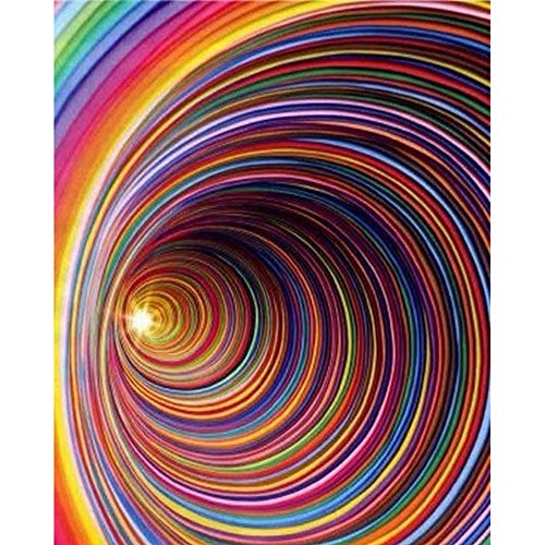 MMdex DIY Diamond Painting Kit - Stripe Vortex Pattern Diamond Painting Kits for Adults and Beginners Diamond Painting Arts for Room Decor Home Wall Decor for Christmas Thanksgiving 12x16inch