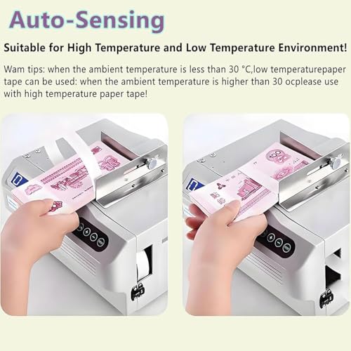 Máquina agrupadora de efectivo totalmente automática, longitud y temperatura ajustables, encuadernación rápida de 2 segundos para billetes y billetes