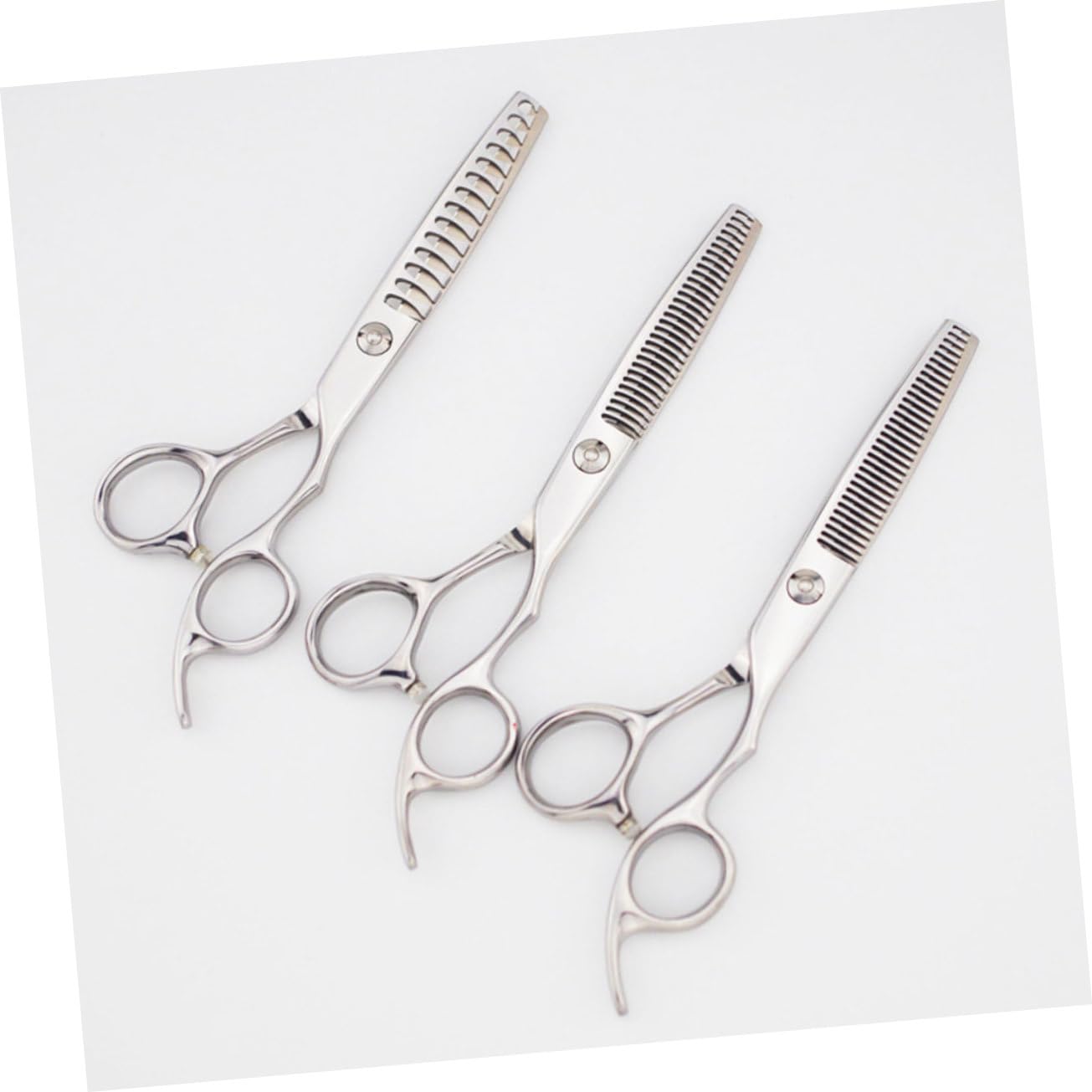 VICASKY 3pièces Ciseaux Acier Inoxydable Pour Cheveux Outil De Coupe Droit Professionnel Pour Salon De Coiffure Et Usage Domestique