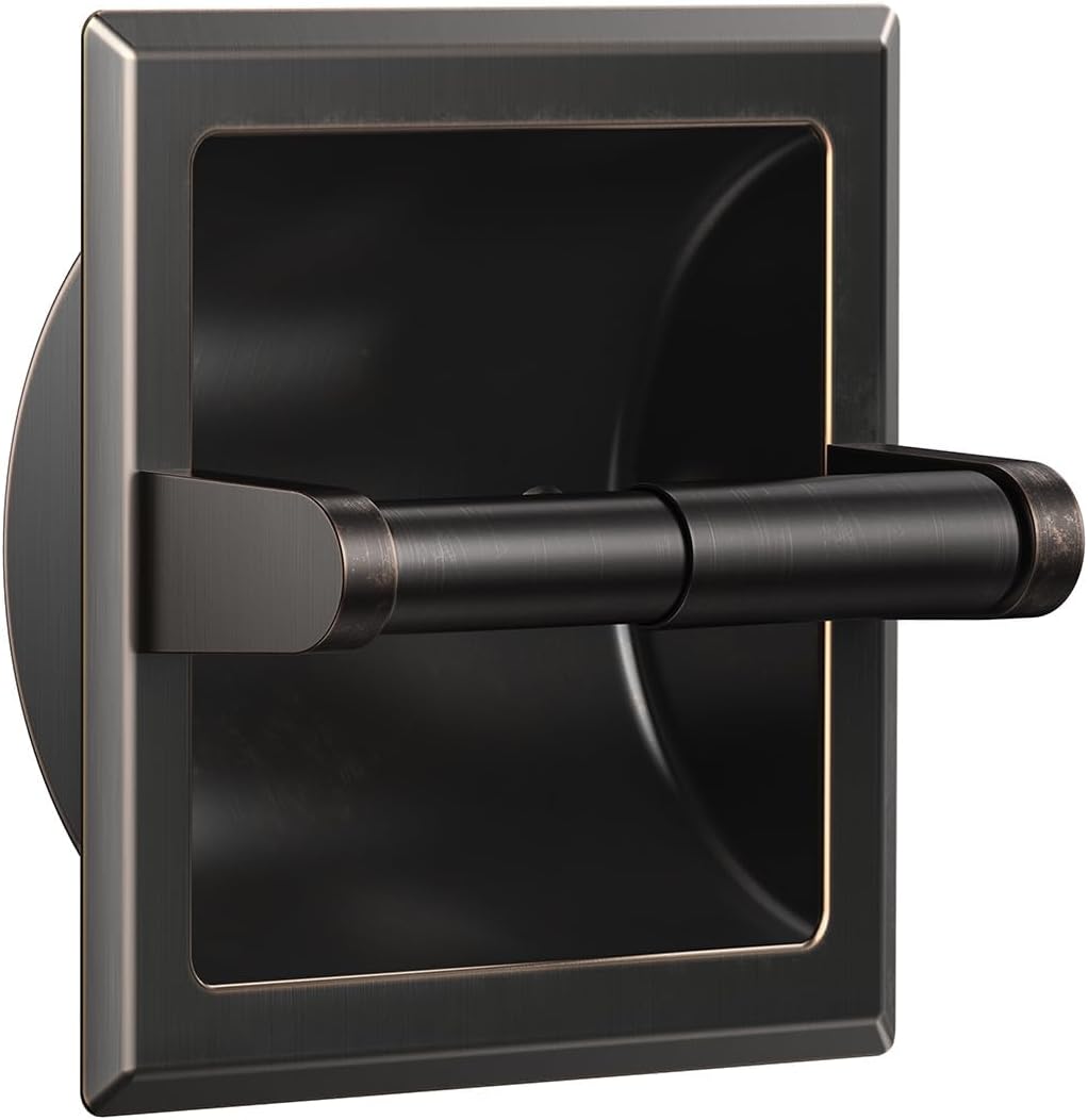 Recessed Toilet Paper Holder - Brushed Nickel