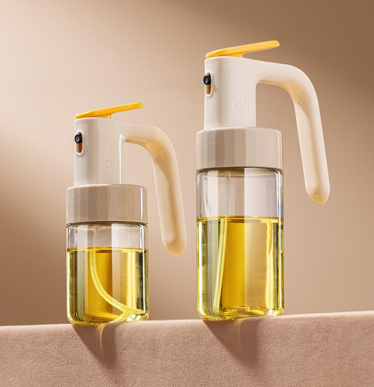 Witllpjoy, Liquid Oil Dispenser for Cooking, Easy to Use, Yellow, Small-250ml…