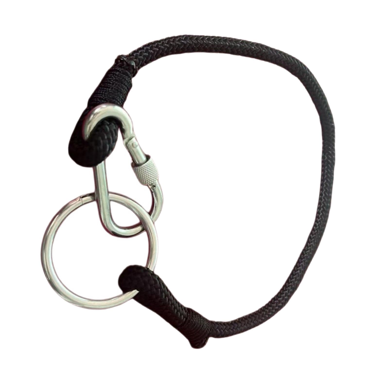 JISADER Braided Rope Tie with Snaps Hook Stable Door Fixer Sturdy Equipment Versatile Nylon Stable Door Holder Equestrian Supplies