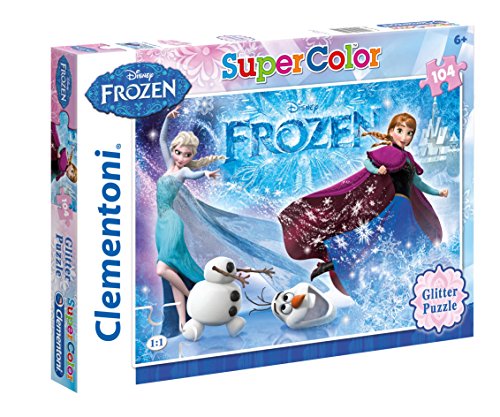 Clementoni Disney Frozen Glitter Puzzle, 104