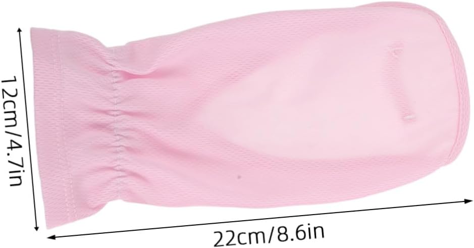 STOBAZA 6 Pairs Women's Fingerless Driving Gloves Breathable Ice Silk Material Loose Fit Short Design Sun Protection Gloves for Summer Hiking and Cycling