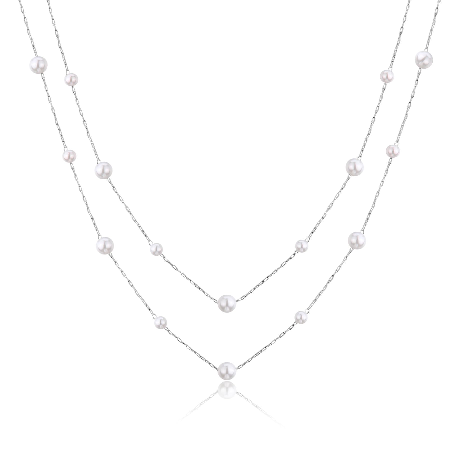 S'Agapõ Collana Donna in Acciaio e Perle | Collezione Wisdom - SWI09