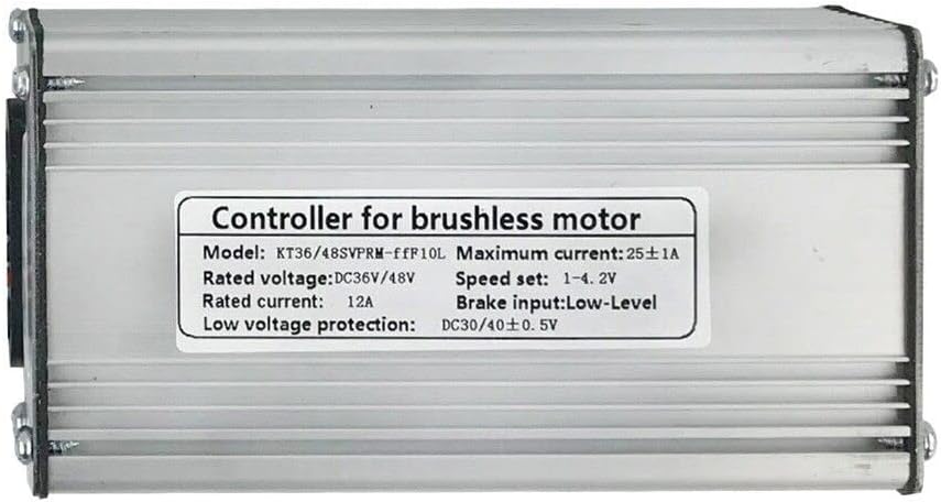 36V 48V 750W KUNTENG(KT) 25A Brushless DC Electric Motor 9 Tube Sine Wave with Light Line Waterproof High Speed Controller Aluminium Alloy E-Bike Brushless Motor Controller for Electric Bicycle