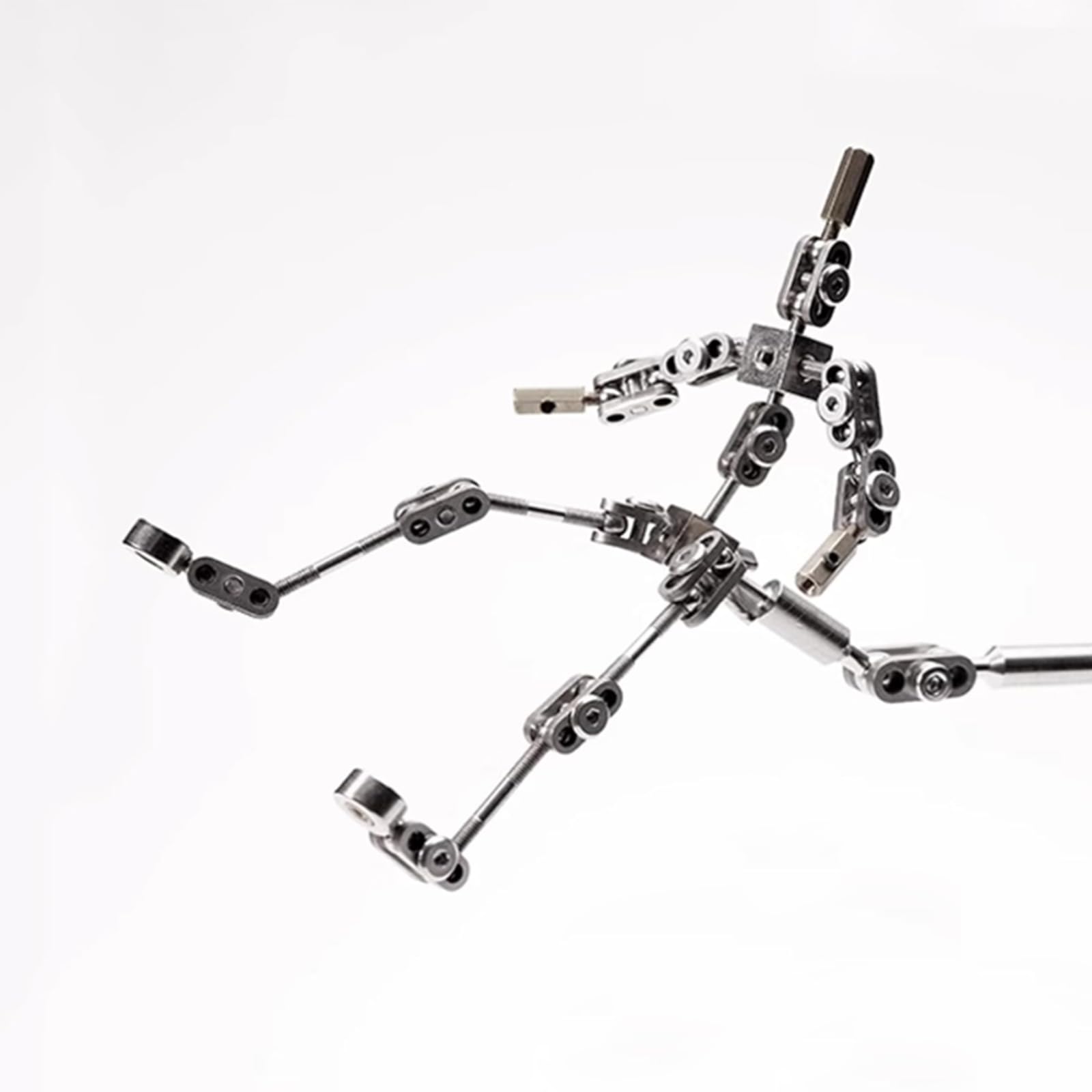Scheletri di marionette in metallo con connettori per animatori, artisti e progetti cinematografici, in acciaio inox, altezza 12-20 cm